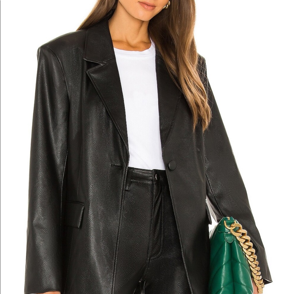 weWoreWhat croc embossed fall blazer medium with tags on